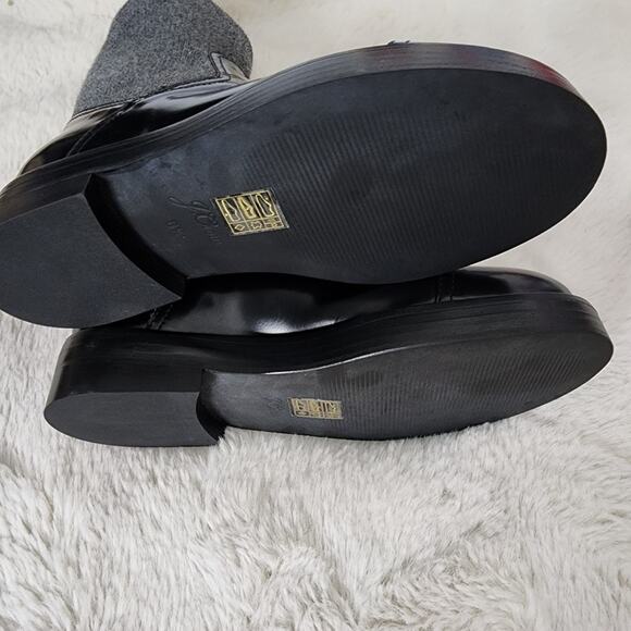 NEW J. Crew Black Rib Cuff Italian Leather Ankle Boot 6.5 - Picture 8 of 10